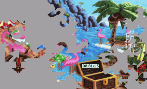 Island of Dr. Brain animated puzzle